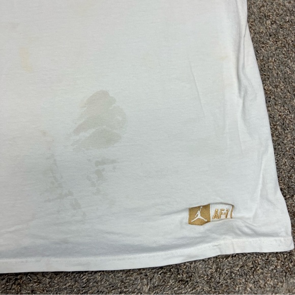 vintage Y2K jordan shirt womens XL white jump man basketball AF1 graphic tee - Picture 2 of 11